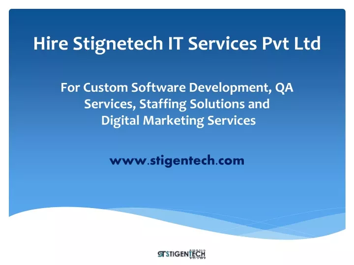 hire stignetech it services pvt ltd