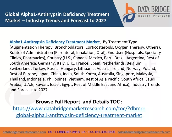 global alpha1 antitrypsin deficiency treatment