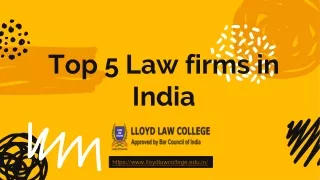 Top law firms in India