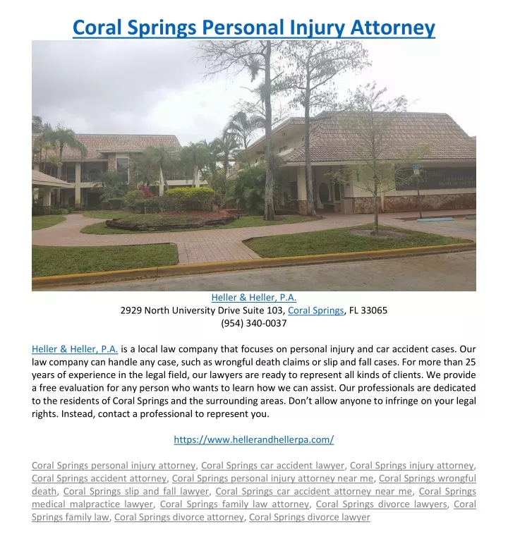 coral springs personal injury attorney