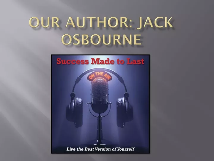 our author jack osbourne