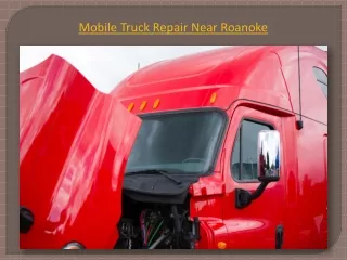 Mobile Truck Repair Near Roanoke