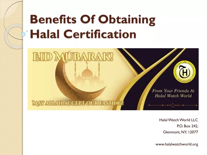 benefits of obtaining halal certification