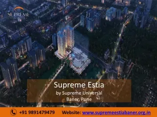 Supreme Estia in Baner Pune