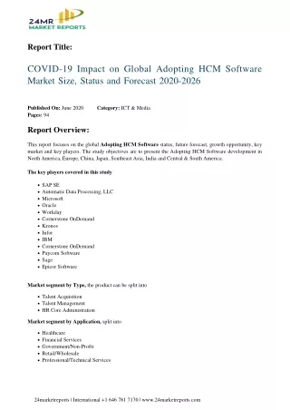 report title