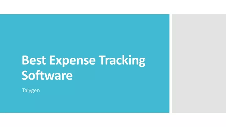 best expense tracking software
