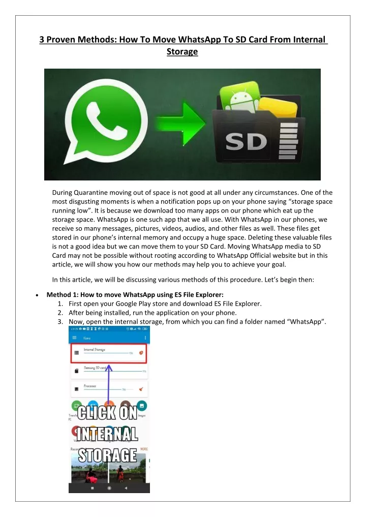 3 proven methods how to move whatsapp to sd card