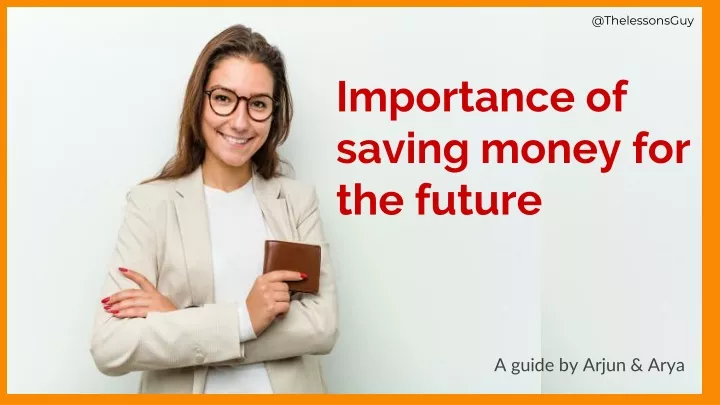 importance of saving money for the future