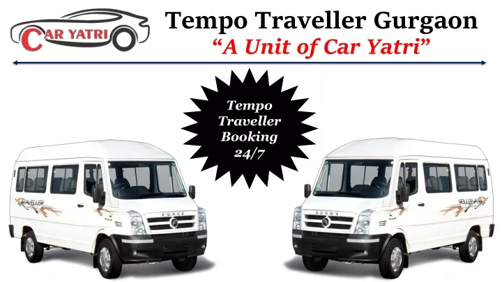 tempo traveller gurgaon a unit of car yatri