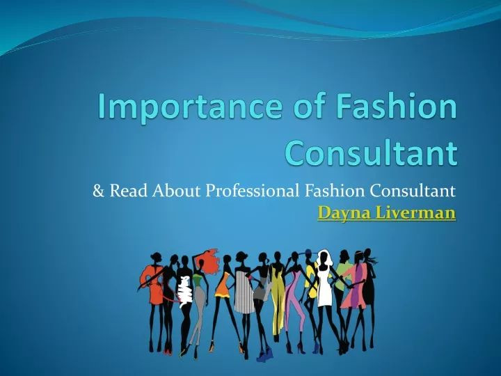 importance of fashion consultant