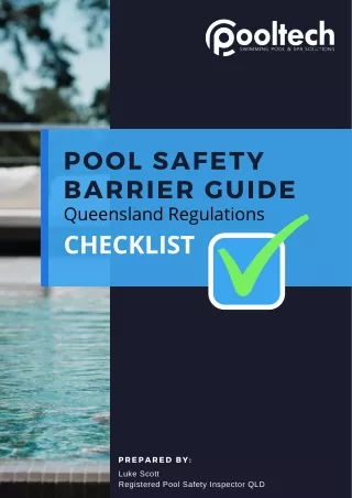 Pool Safety Inspection Guidelines & Checklist