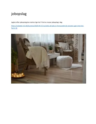jobopslag