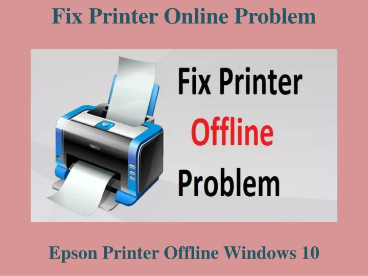 fix printer online problem