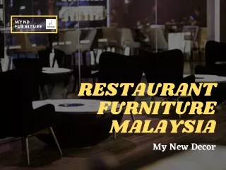 Restaurant Furniture Malaysia