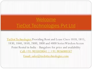 welcome tiedot technologies pvt ltd