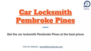 Car Locksmith Pembroke Pines
