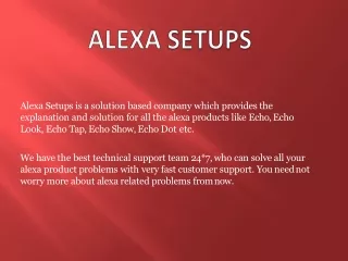 Alexa Echo Setup PPT