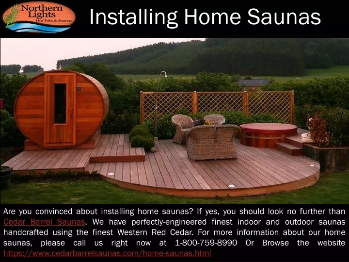 installing home saunas