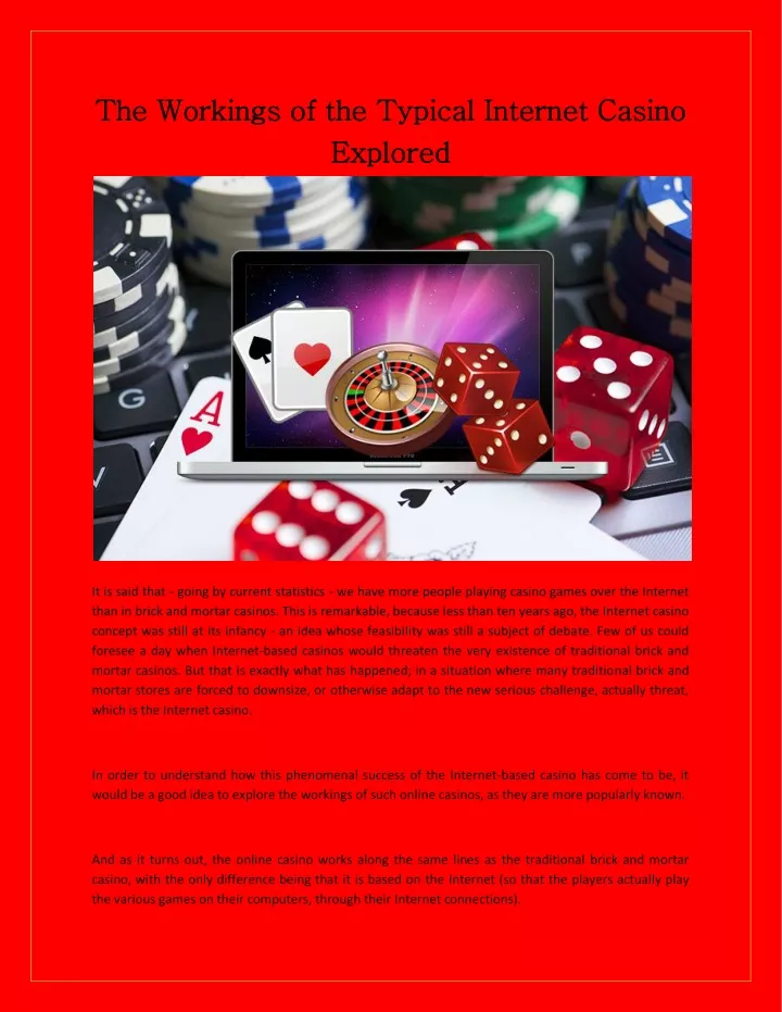 the workings of the typical internet casino