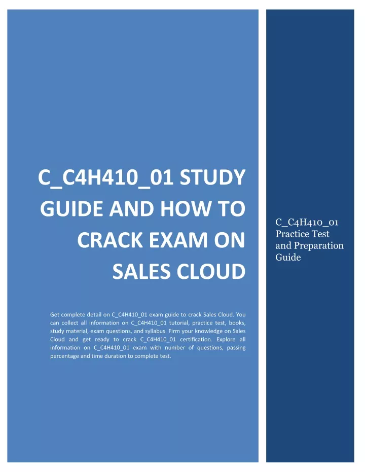 c c4h410 01 study guide and how to crack exam