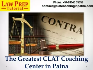 Explanations to Obtain CLAT Coaching in Patna
