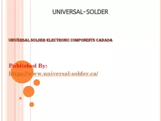 Universal solder