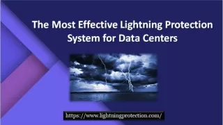 The Most Effective Lightning Protection System for Data Centers