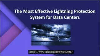 The Most Effective Lightning Protection System for Data Centers