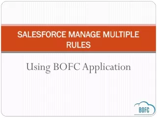 salesforce manage multiple rules