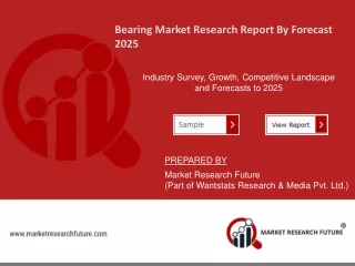 bearing market research report by forecast 2025