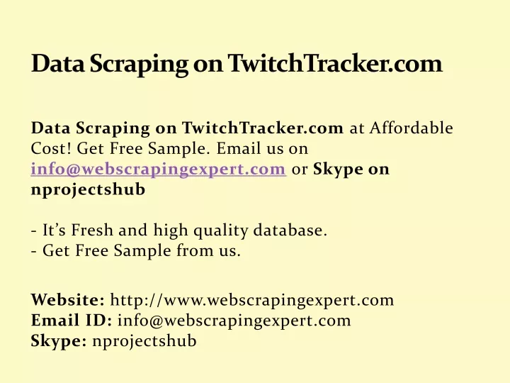 data scraping on twitchtracker com