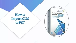 How to import olm to pst