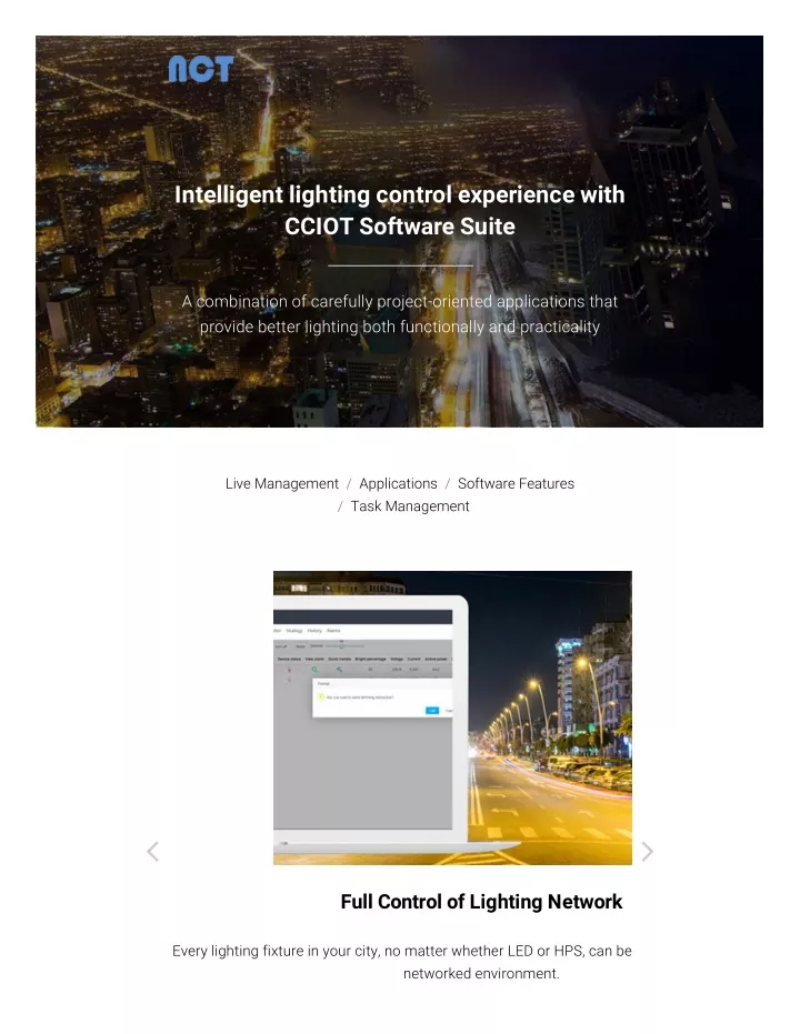 intelligent lighting control experience with