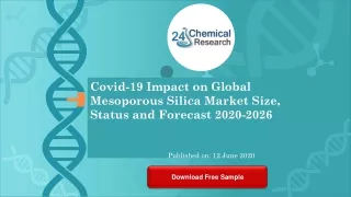 Covid 19 Impact on Global Mesoporous Silica Market Size, Status and Forecast 2020 2026