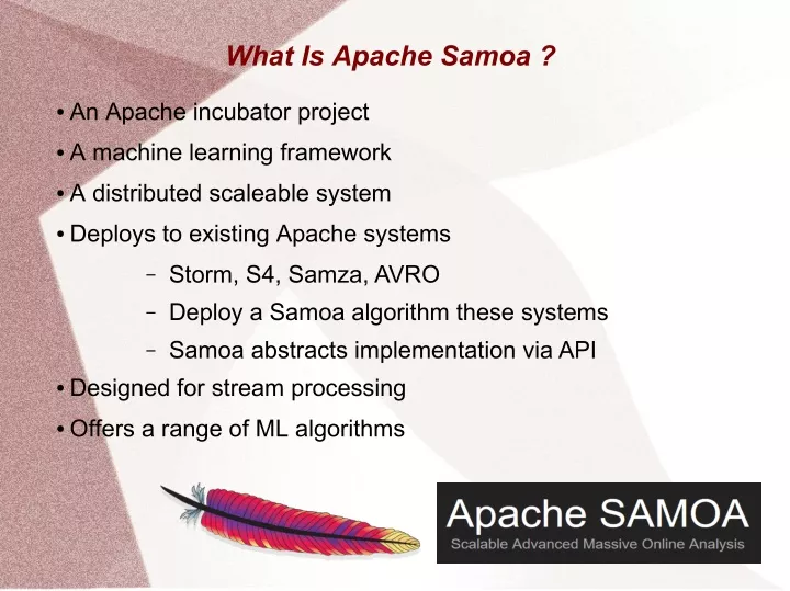 what is apache samoa