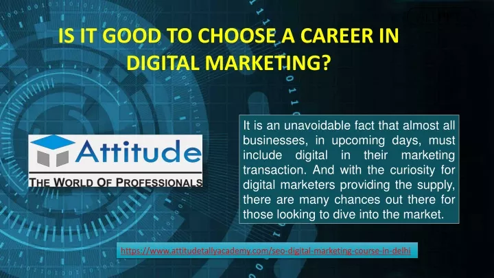 is it good to choose a career in digital marketing
