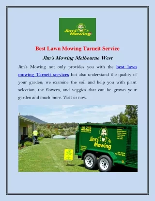 best lawn mowing tarneit service