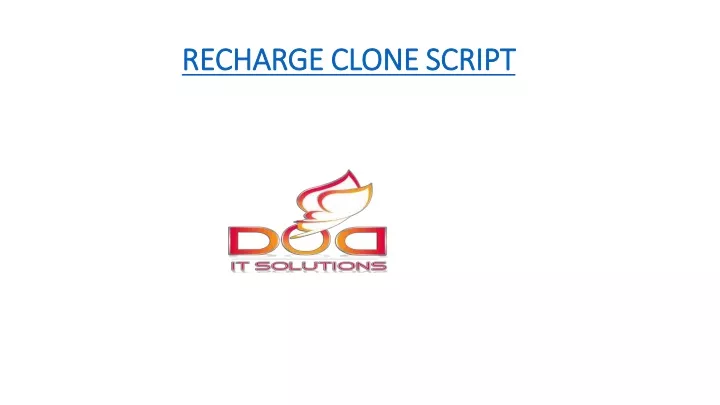 recharge clone script recharge clone script