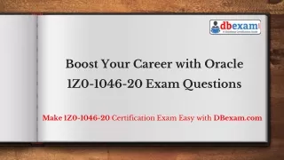 boost your career with oracle