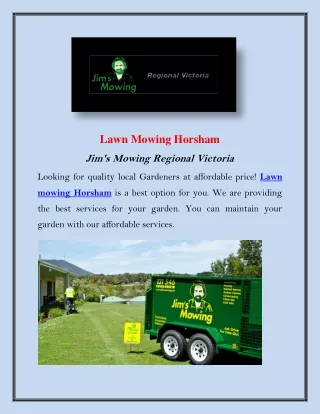 lawn mowing horsham jim s mowing regional