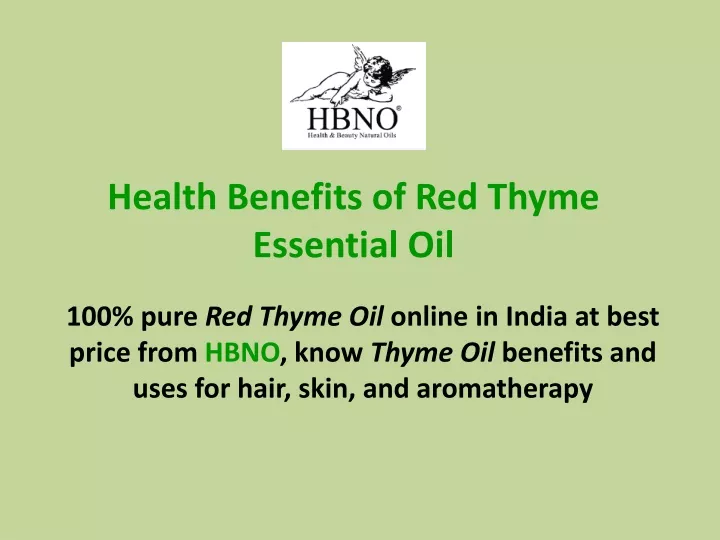 health benefits of red thyme essential oil