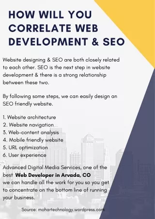 how will you correlate web development seo