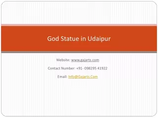 God Statue in Udaipur