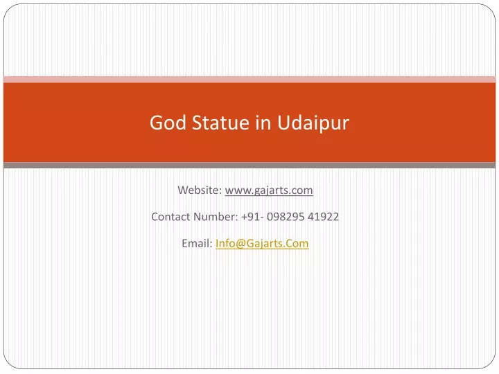 god statue in udaipur