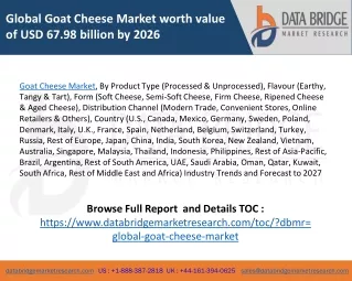 global goat cheese market worth value