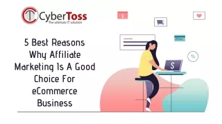 5 best reason why Affiliate Marketing is a good choice for eCommerce business