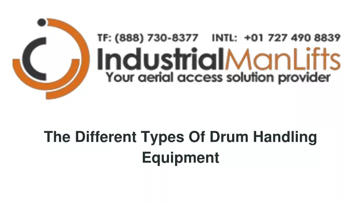 the different types of drum handling equipment
