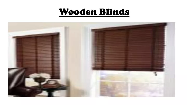 wooden blinds