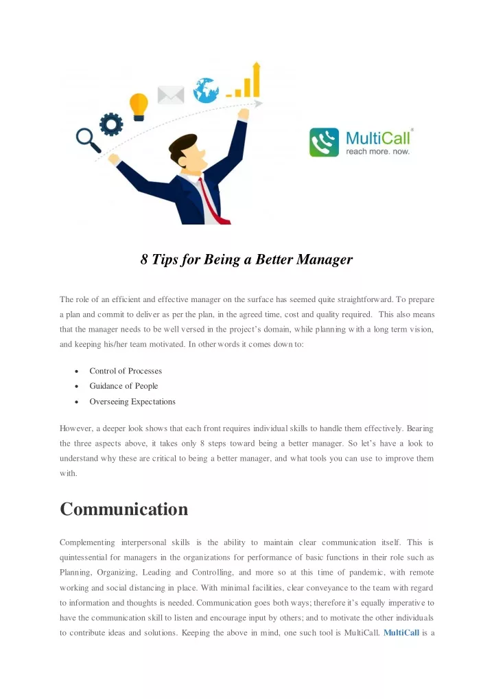 8 tips for being a better manager