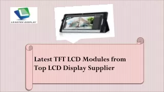 TFT LCD Panel Touch Screen Module - Leadtekdisplay.com